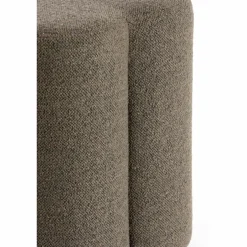 Light en Living Poef 38x38x45 cm NALANI donker bruin