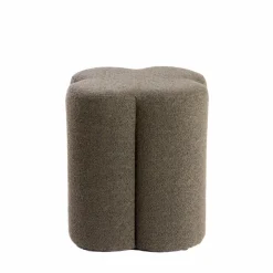Light en Living Poef 38x38x45 cm NALANI donker bruin