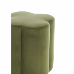 Light en Living Poef 38x38x45 cm NALANI olijf groen