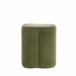 Light en Living Poef 38x38x45 cm NALANI olijf groen