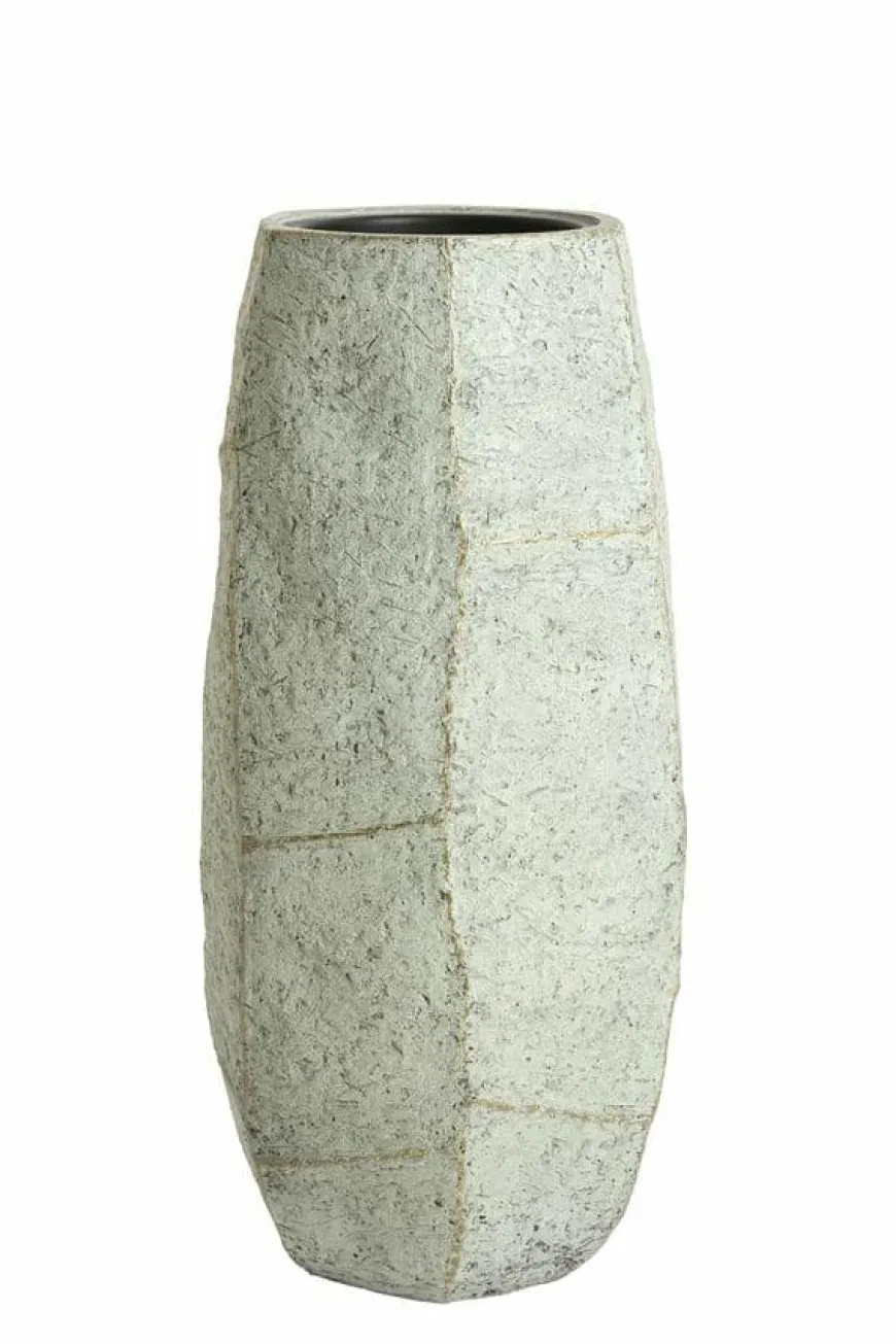Light en Living Pot deco 50x47x105 cm AGELO blauw grijs