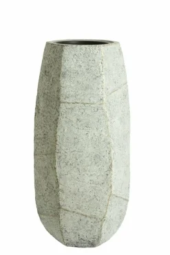 Light en Living Pot deco 50x47x105 cm AGELO blauw grijs