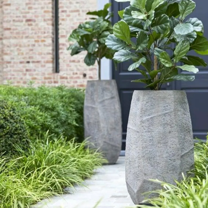 Light en Living Pot deco 50x47x88 cm AGELO taupe