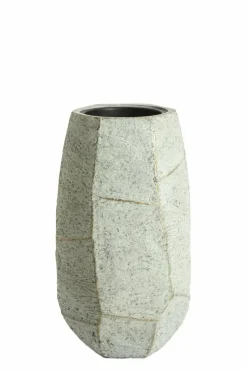 Light en Living Pot deco 50x47x88 cm AGELO blauw grijs