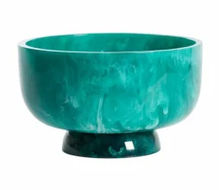 Light en Living Schaal Ø28x17 cm LEWOTOBI petrol+emerald