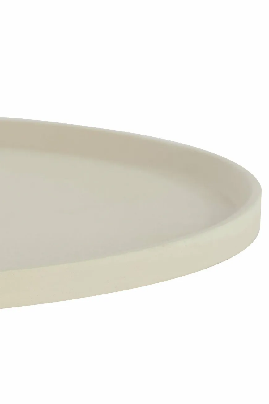 Light en Living Schaal Ø50x1,5 cm MAES crème