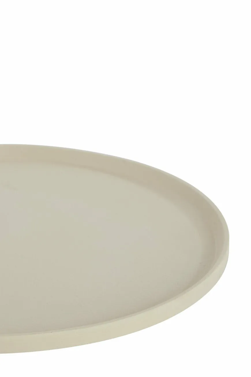 Light en Living Schaal Ø50x1,5 cm MAES crème
