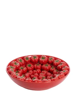 Light en Living Schaal Ø43x12 cm TAMINA keramiek rood