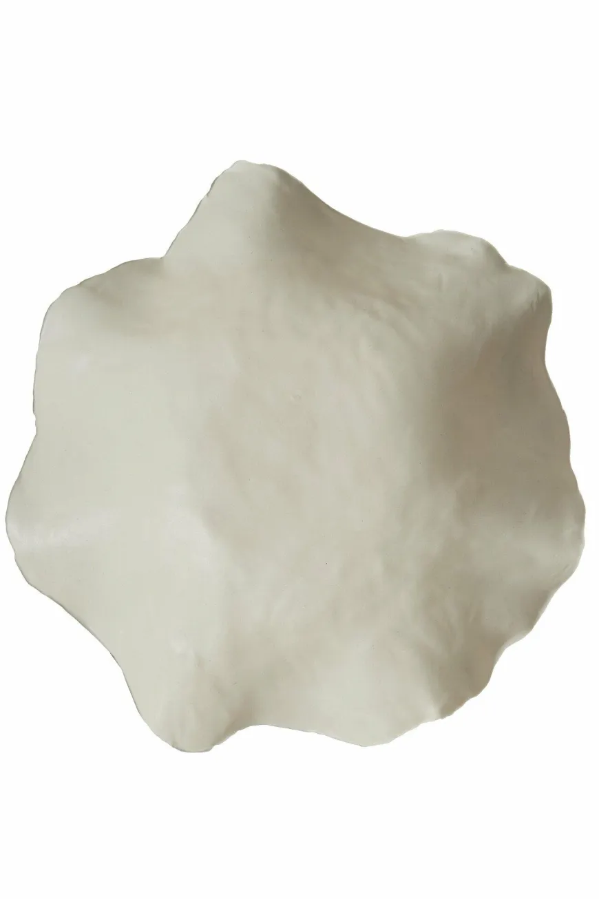Light en Living Schaal 34x31x11 cm BANDA keramiek crème