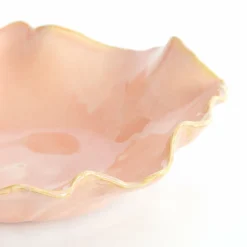 Light en Living Schaal 34x31x11 cm BANDA keramiek roze