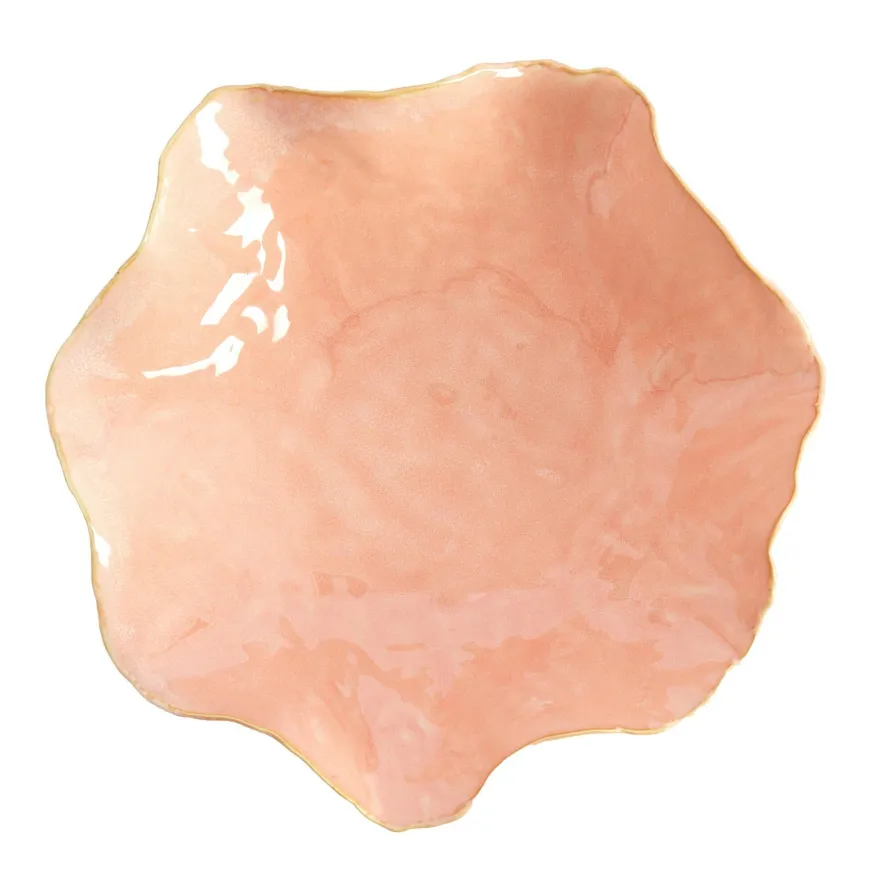 Light en Living Schaal 34x31x11 cm BANDA keramiek roze