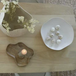 Light en Living Schaal 44x43,5x7 cm ANZIO crème