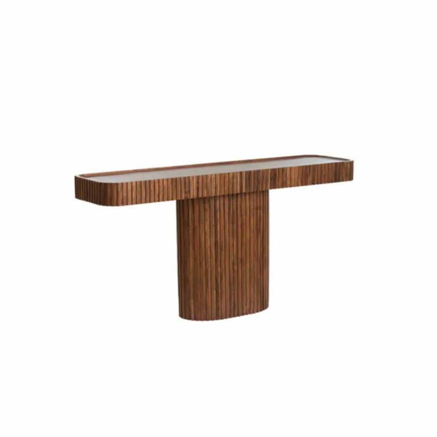 Light en Living Sidetable 154x39x76,5 cm KIOTO acacia hout bruin