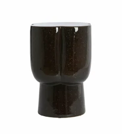 Light en Living Sidetable Ø34,5X45 cm JUNTO keramiek donkerbruin