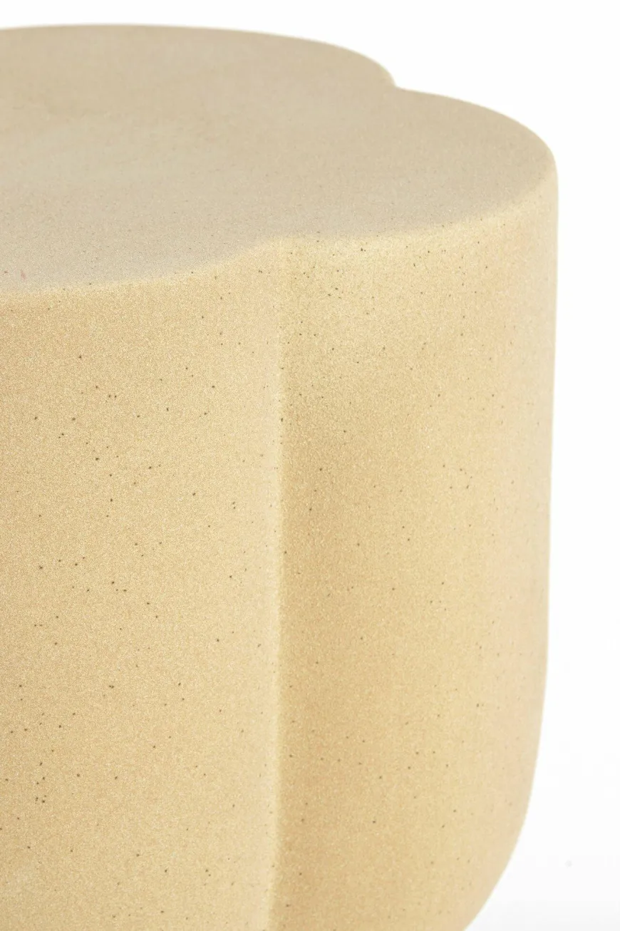 Light en Living Sidetable Ø34,5X45 cm JUNTO keramiek mat zand