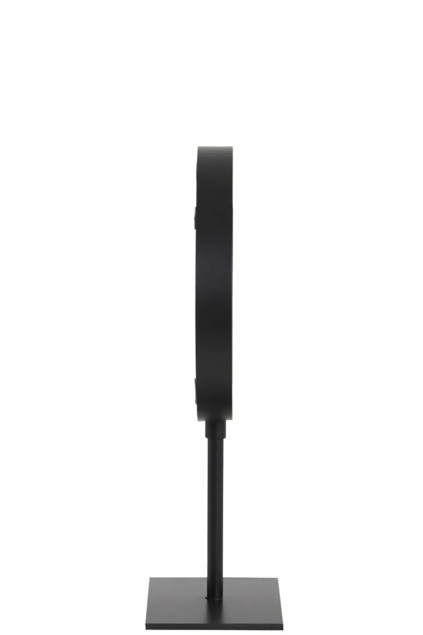 Light en Living Spiegel rond 20x10x35 cm LURI mat zwart