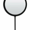 Light en Living Spiegel rond 25x10x45 cm LURI mat zwart