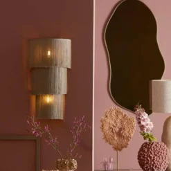 Light en Living Spiegel 59x1,5x120,5 cm AZULA bruin glas+brons