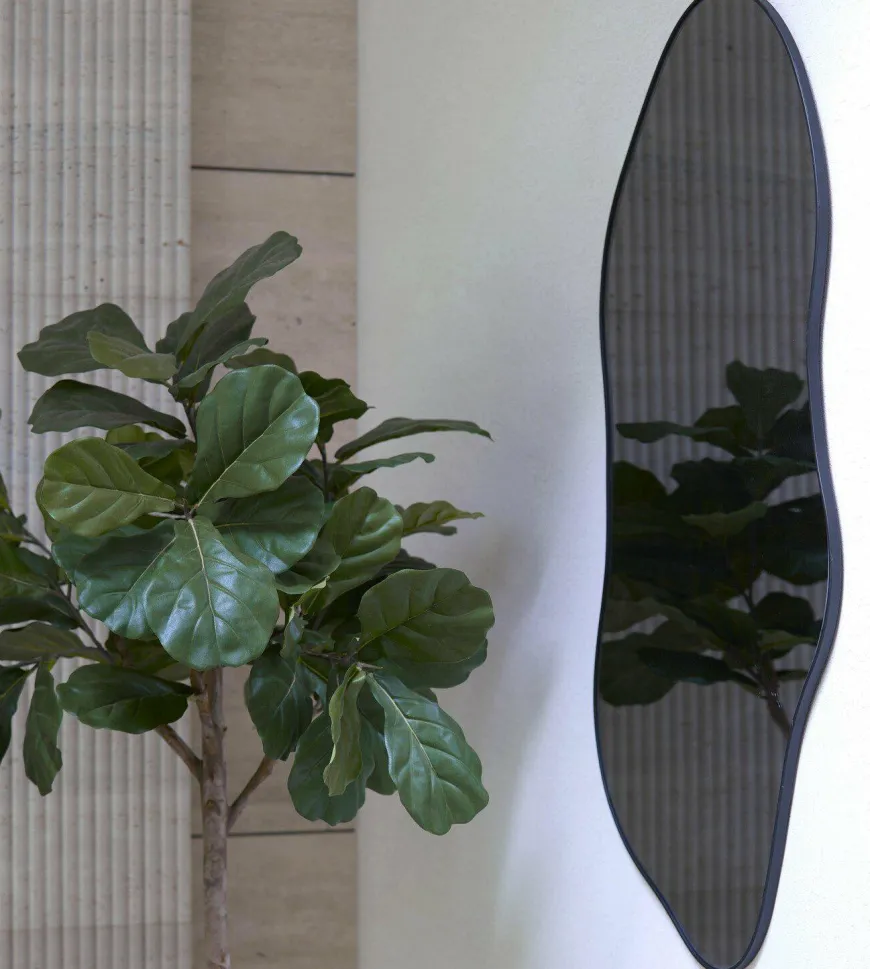 Light en Living Spiegel 59x1,5x120,5 cm AZULA smoke glas+zwart
