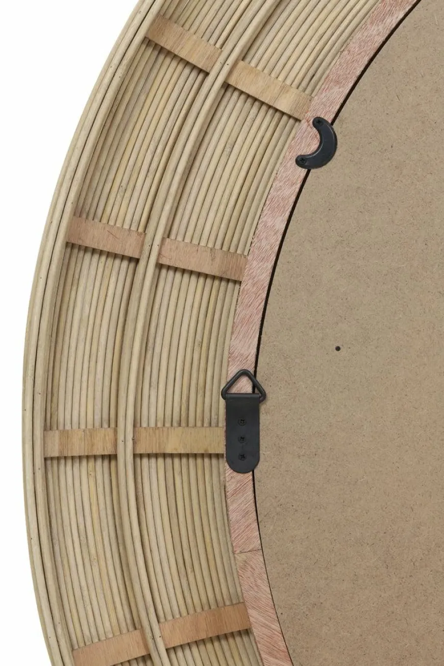 Light en Living Spiegel Ø109,5x4,5 cm PIEDRE rotan naturel