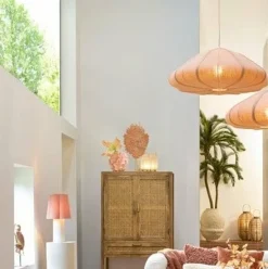 Light en Living Tafellamp Ø25X50 Cm Musaby wit+roze