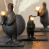 Light en Living Tafellamp E14 pinguïn mat zwart - Diverse afmetingen
