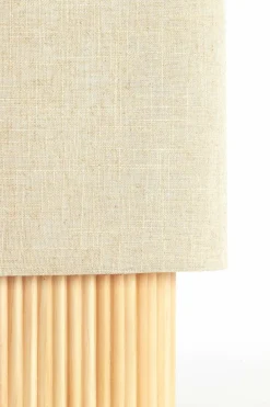 Light en Living Tafellamp 30x20x45 cm LASLO hout natural+linnen naturel