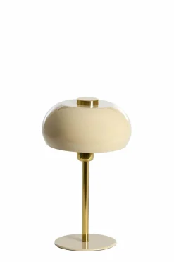 Light en Living Tafellamp Ø22x34 cm SURIN glans lichtgrijs+goud