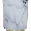 Light en Living Tafellamp LED Marmer Glas Wit – grijs klein