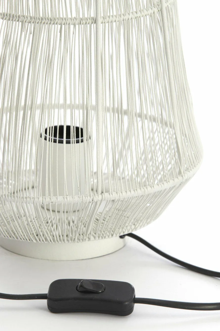 Light en Living Tafellamp Ø24x33 cm BANJAR crème