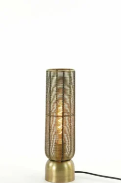 Light en Living Tafellamp Lezuza antiek brons - 2 maten