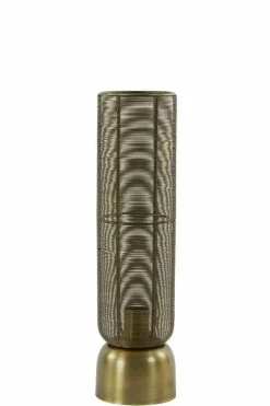Light en Living Tafellamp Lezuza antiek brons - 2 maten
