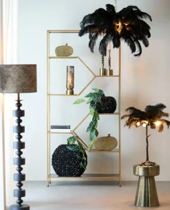 Light en Living Tafellamp Lezuza antiek brons - 2 maten