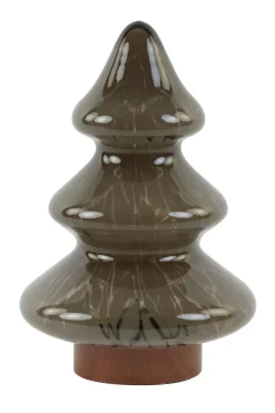 Light en Living Tafellamp LED Ø19x28 cm TREE glas bruin+koper