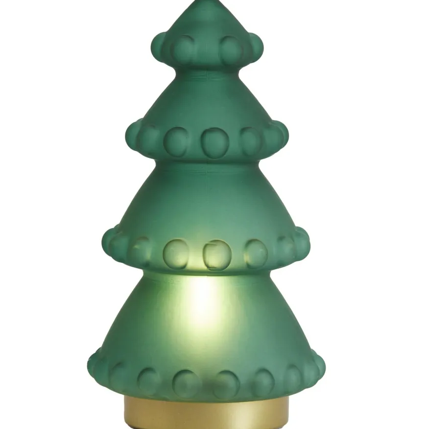 Light en Living Tafellamp LED Ø15x28.5 cm TREE mat groen-blauw+goud