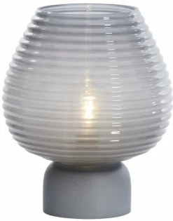 Light en Living Tafellamp LED Ø22x27 cm ALENNA glas grijs