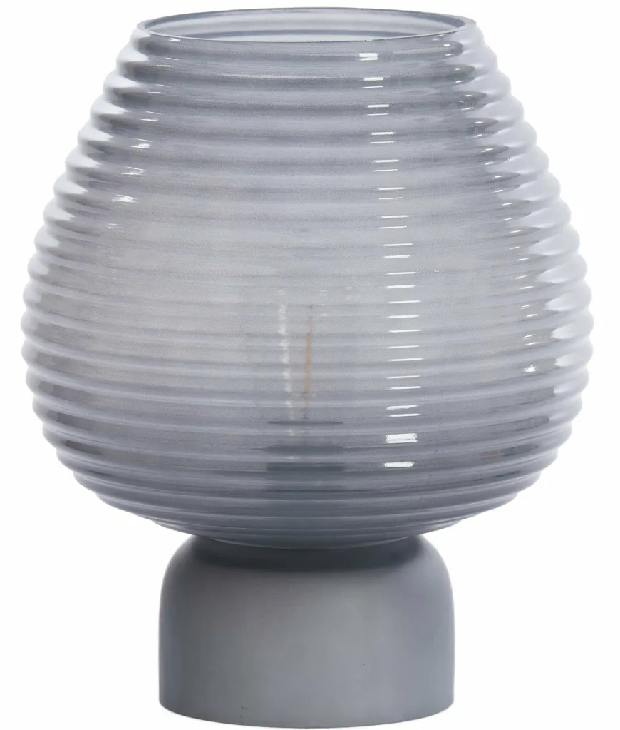 Light en Living Tafellamp LED Ø22x27 cm ALENNA glas grijs