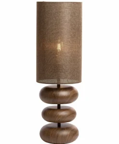 Light en Living Tafellamp Ø22x67,5 cm DANIALO houtprint bruin