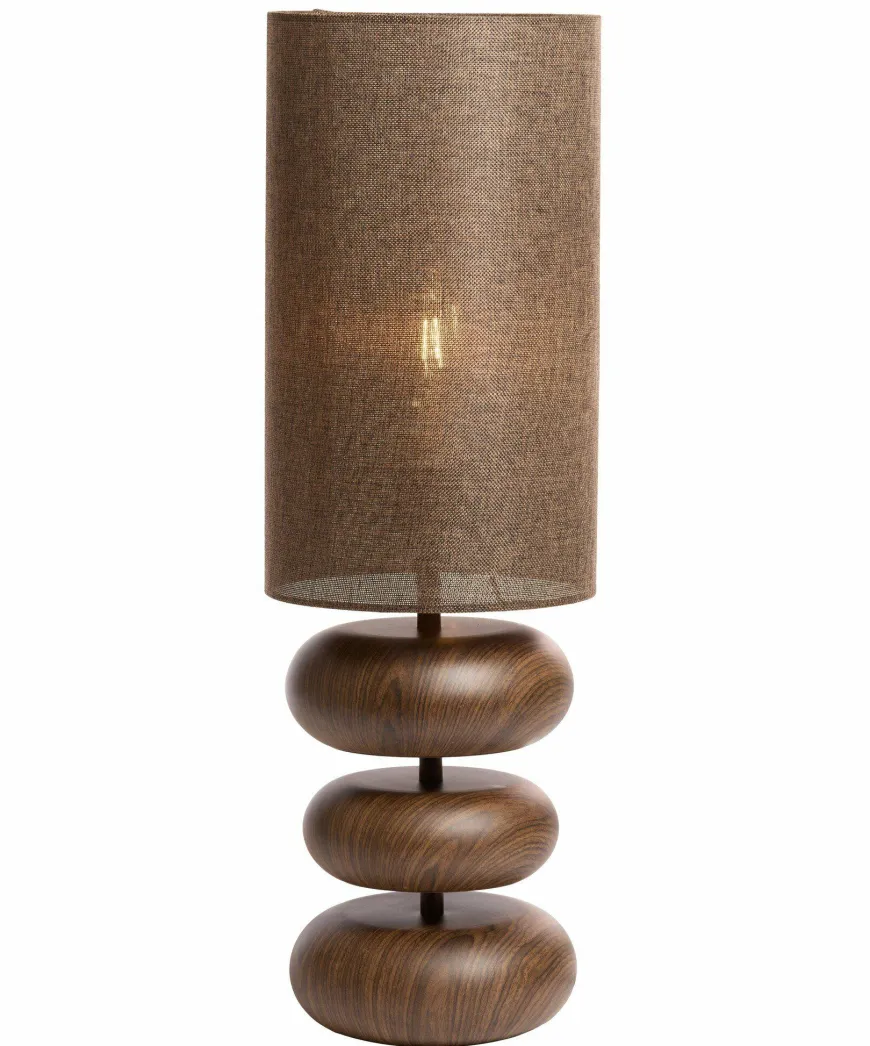 Light en Living Tafellamp Ø22x67,5 cm DANIALO houtprint bruin