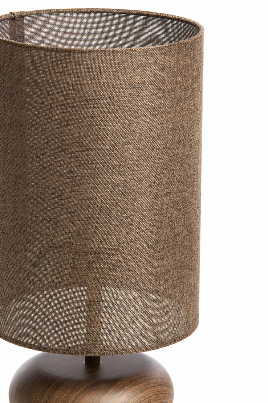 Light en Living Tafellamp Ø22x67,5 cm DANIALO houtprint bruin