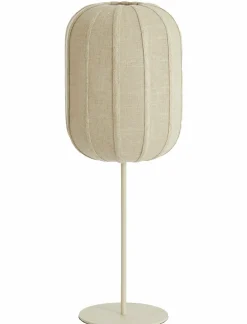 Light en Living Tafellamp SOLUNE Ø25x70 cm – Naturel & Crème | Light & Living
