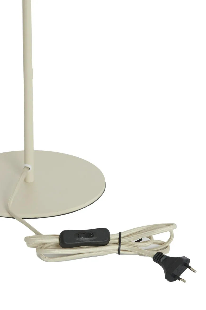 Light en Living Tafellamp SOLUNE Ø25x70 cm – Naturel & Crème | Light & Living