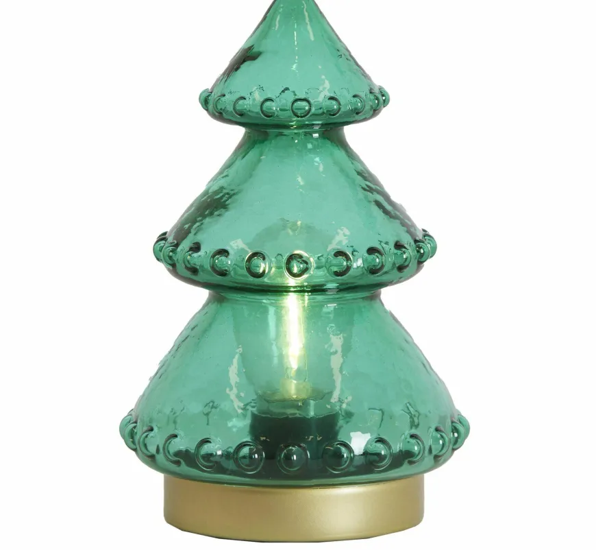 Light en Living Tafellamp LED Ø12x18.5 cm TREE groen-blauw+goud