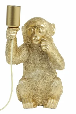Light en Living Tafellamp aap goud