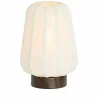 Light en Living Tafellamp Ø20x29 cm BIBURY hout print donker bruin+wit