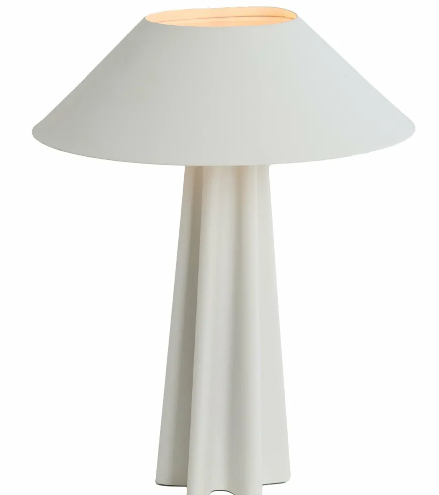 Light en Living Tafellamp Ø38x49 cm CUKAI mat wit
