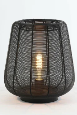 Light en Living Tafellamp ADETA 2 maten in mat zwart en goud