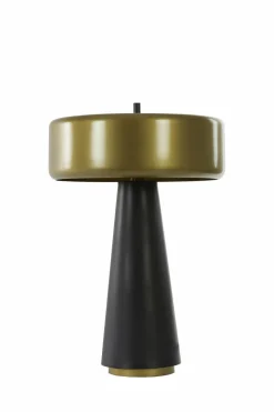 Light en Living Tafellamp Ø30x45 cm NAGAI mat zwart-antiek brons