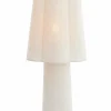 Light en Living Tafellamp Ø25X50 Cm Musaby linnen wit