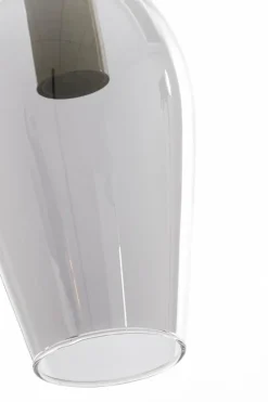 Light en Living Tafellamp 35x20x51,5 cm LUKARO glas smoke+mat zwart
